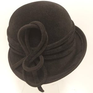 609/209 Black Peach bloom small hat-