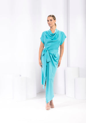 Kevan Jon - Freya Wrap - Turquoise